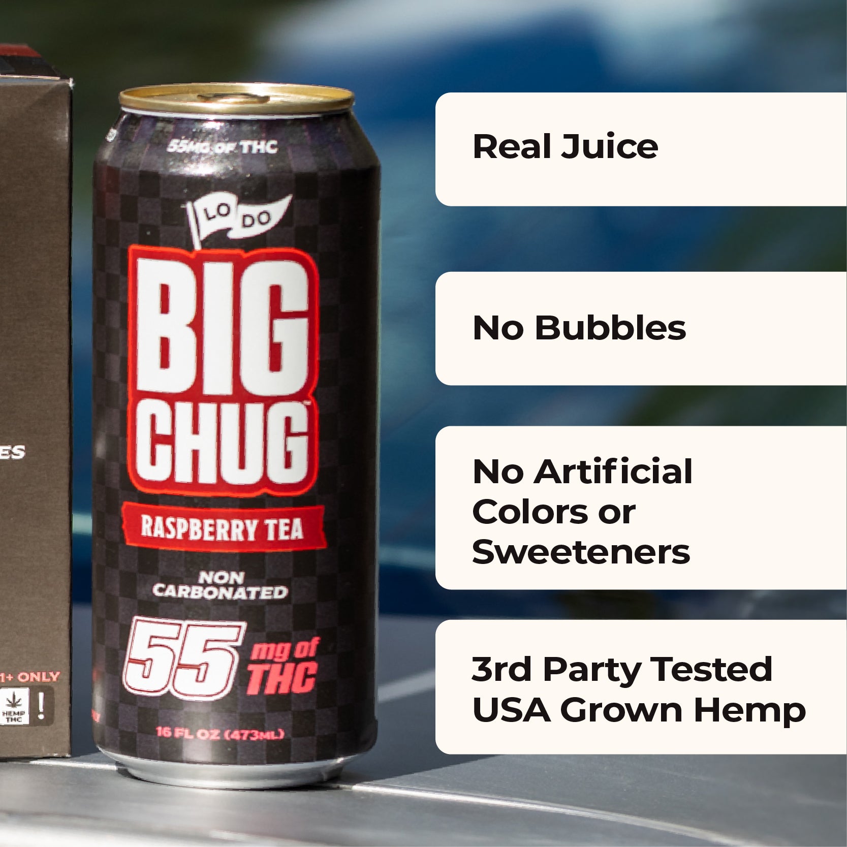 24pk Big Chug Raspberry Tea 55mg