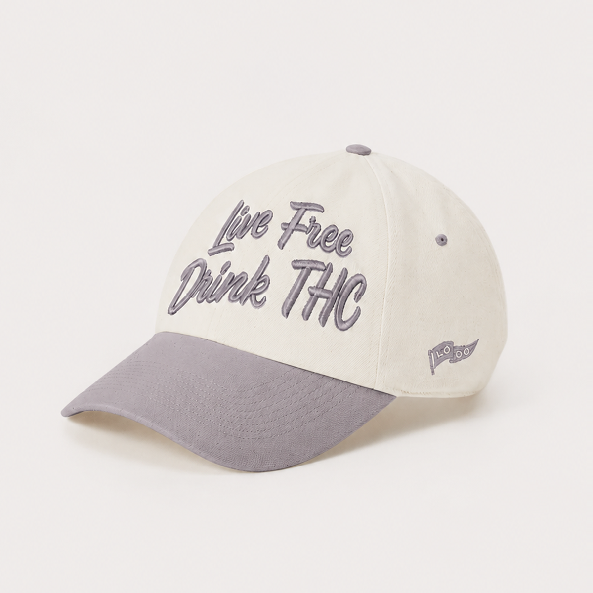Live Free Drink LoDo THC hat, grey